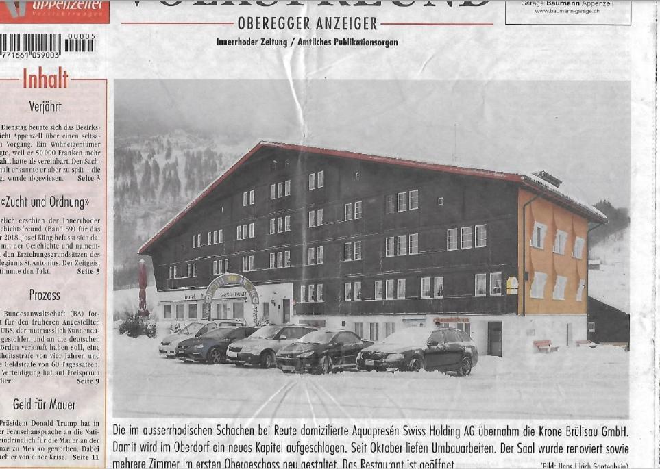 Blaue Krone Brülisau Exterior foto